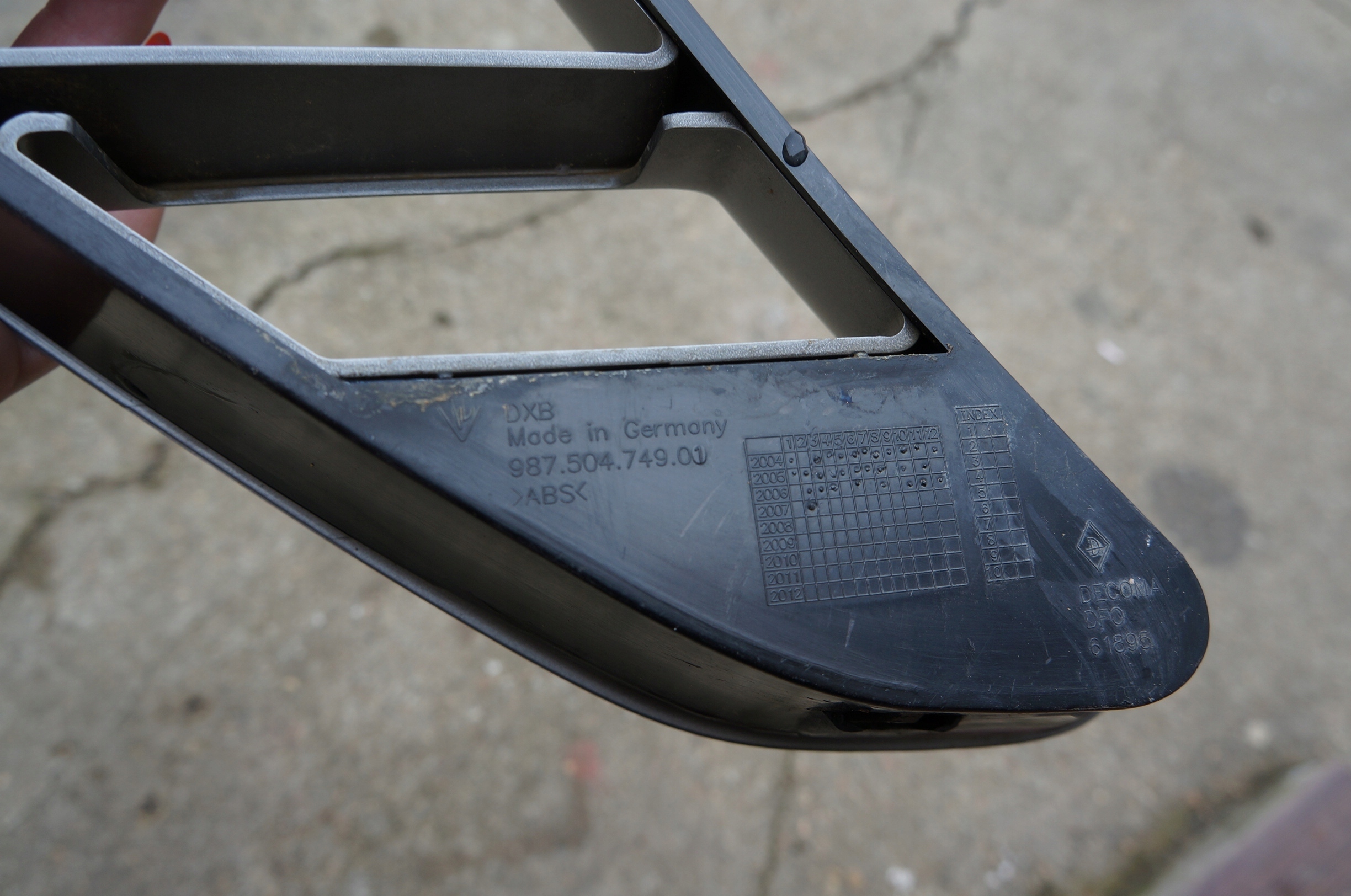 intake air left do Porsche Boxster 987