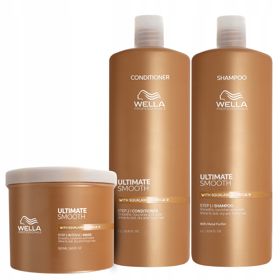 Wella Ultimate Smooth Zestaw do Włosów Suchych 3 szt.