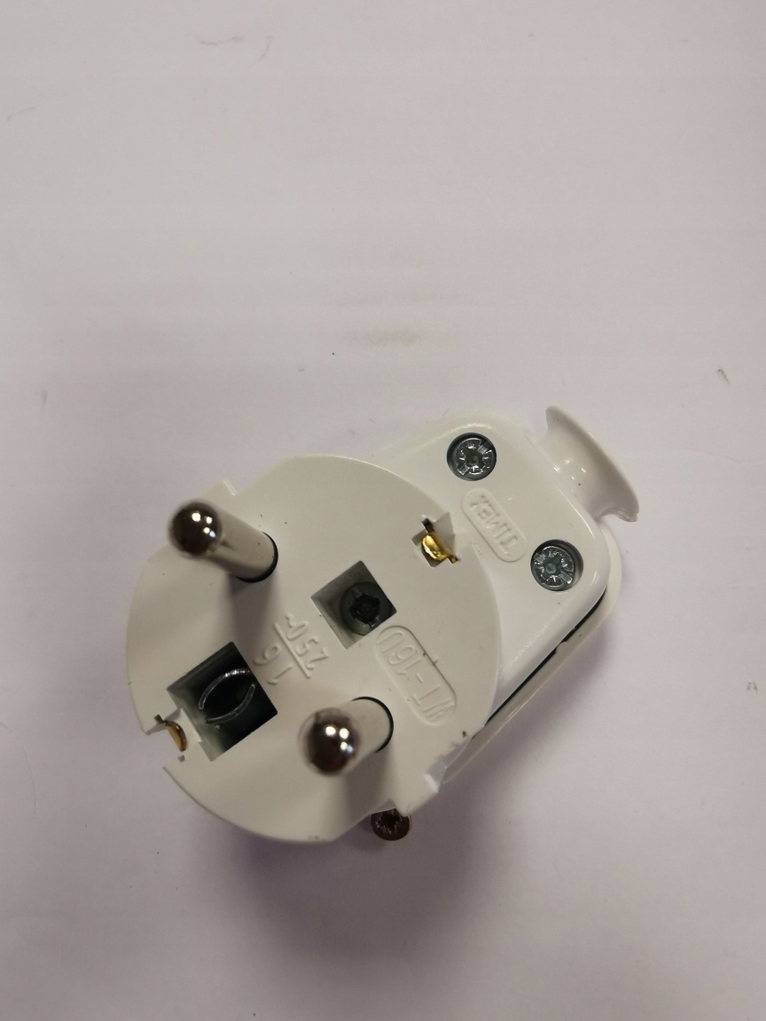 Wtyczka kątowa rozbieralna WT-16U Prąd 0 A