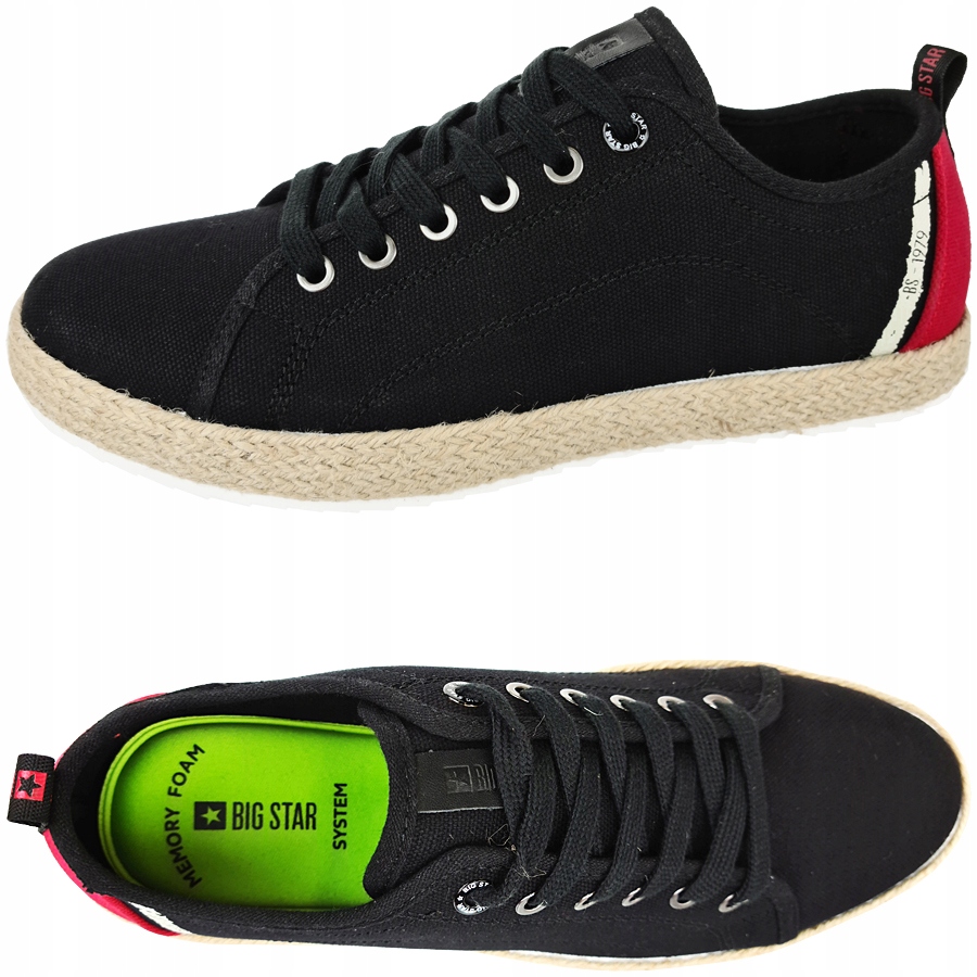 

Trampki Big Star męskie espadryle FF174156 44
