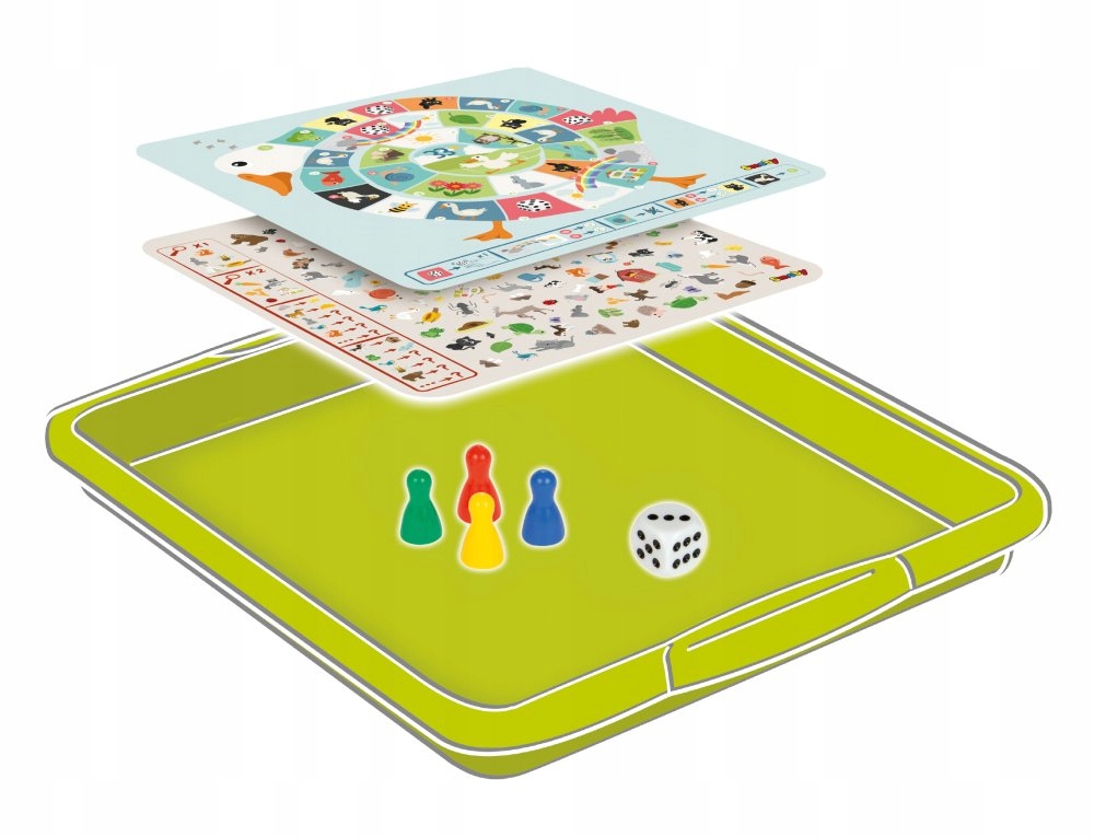 SMOBY GRA PLANSZOWA DLA DZIECI 4 SZT + SZUFLADA