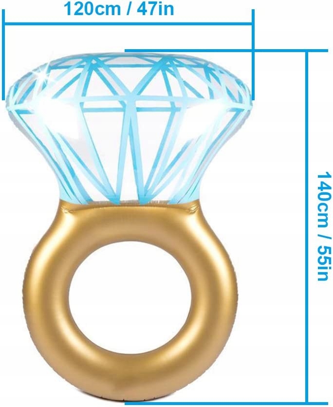 DMUCHANY PIERŚCIONEK NA BASEN LEŻAK WODA + GRATIS Rodzaj inne