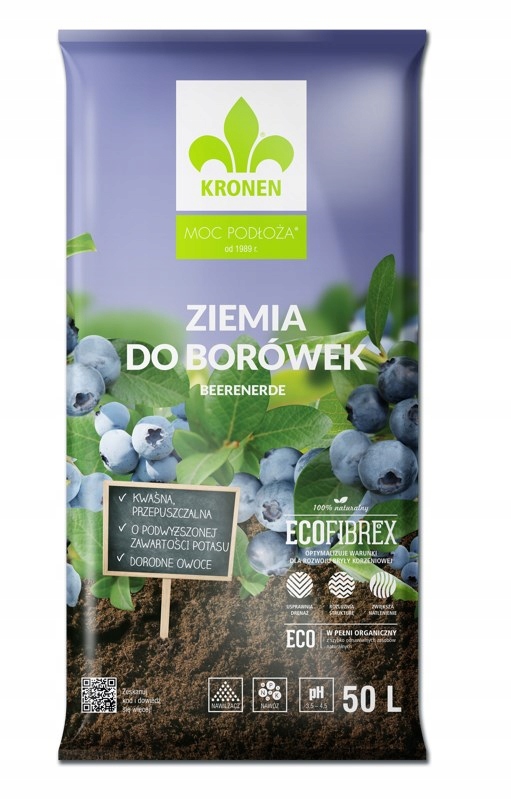 ZIEMIA PODŁOŻE DO BORÓWEK 50L KRONEN