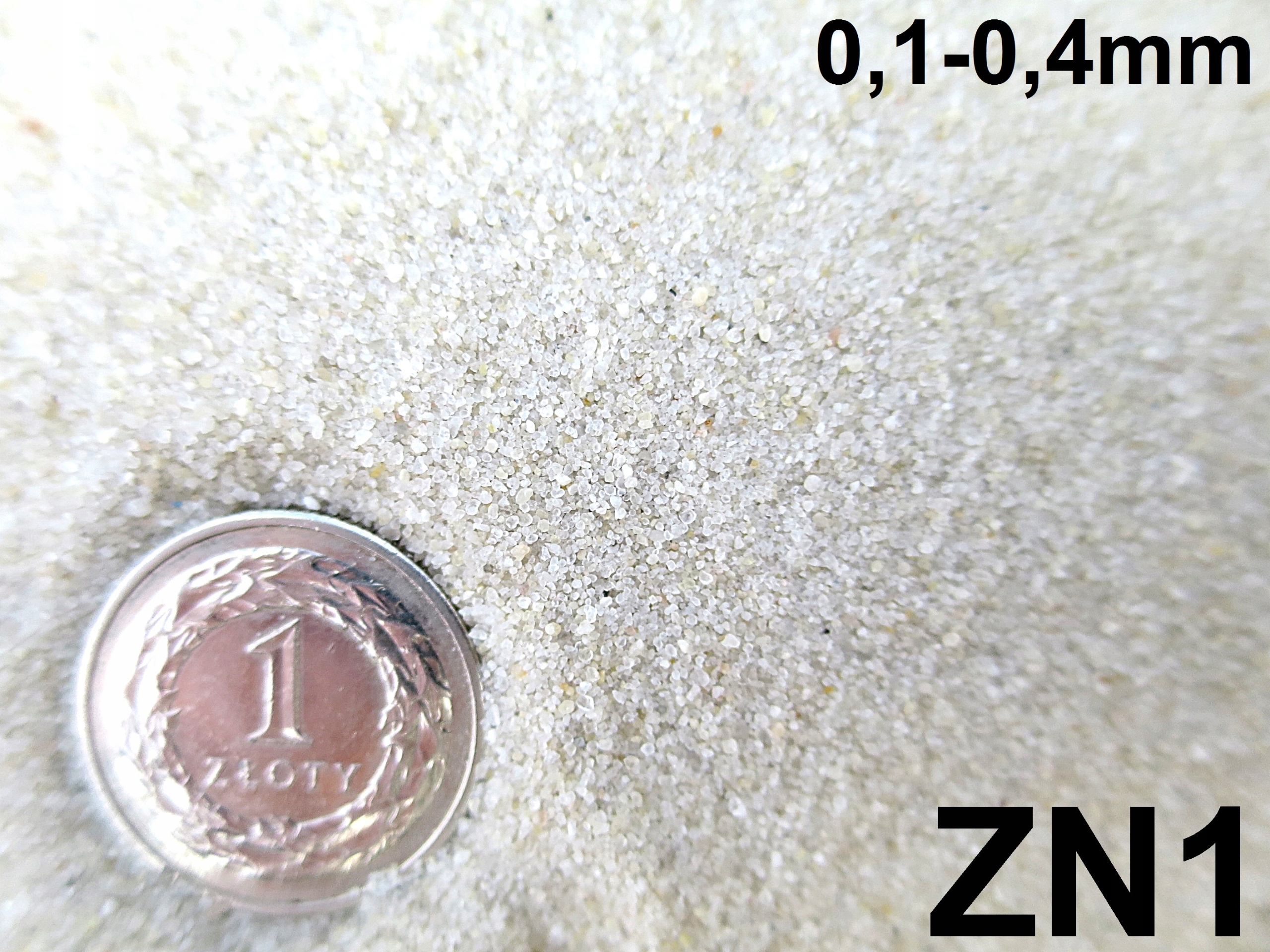 PIASEK NATURALNY BIAŁY BEŻOWY KWARCOWY FORMIERSKI BARDZO DROBNY 0,1MM 24 KG Waga 24 kg