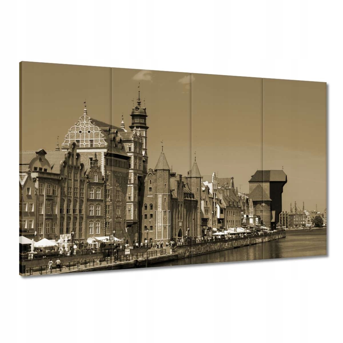 Obrazy 120x80 Gdaňsk v sépii Sepia Bronz