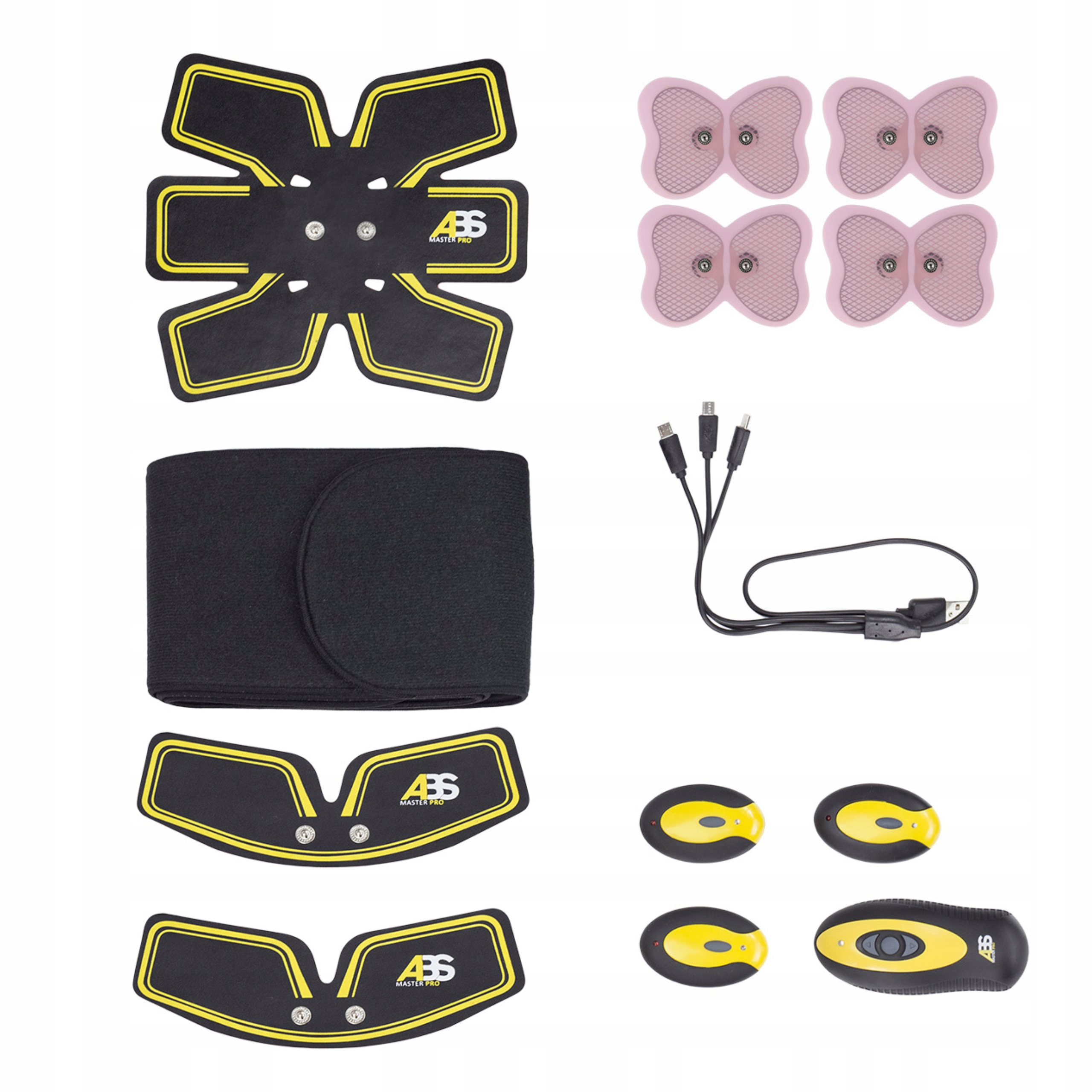 Elektrostimulátor svalů Ems Pás na břiše Masážní Přístroj Hms Abs Master Pro