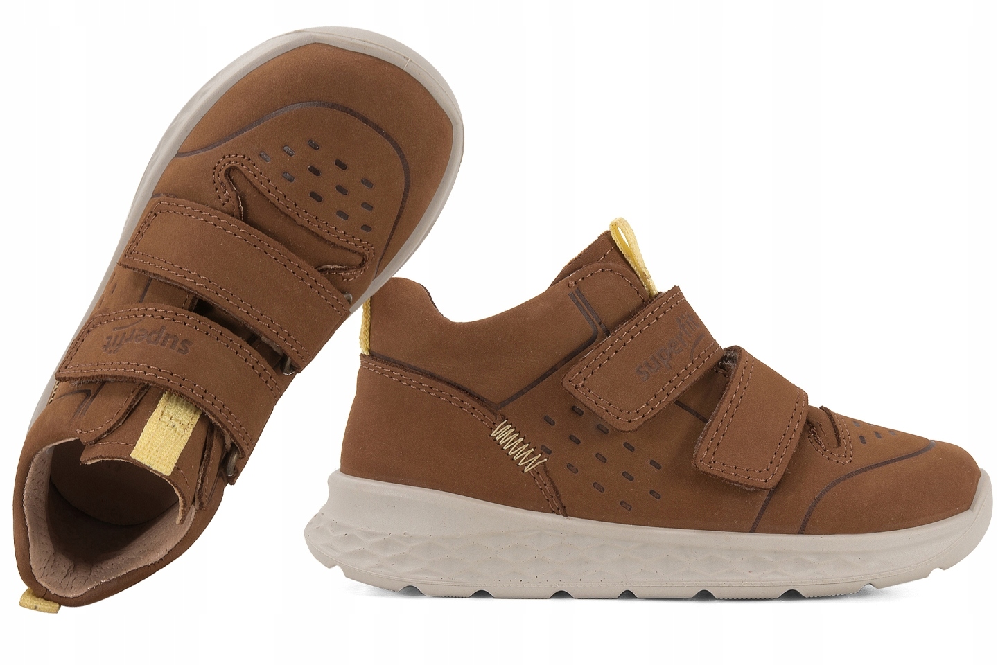 Superfit 1-000363-3020 Breeze Sportowe Półbuty Trzewiki Skóra Rzepy 22 Brąz