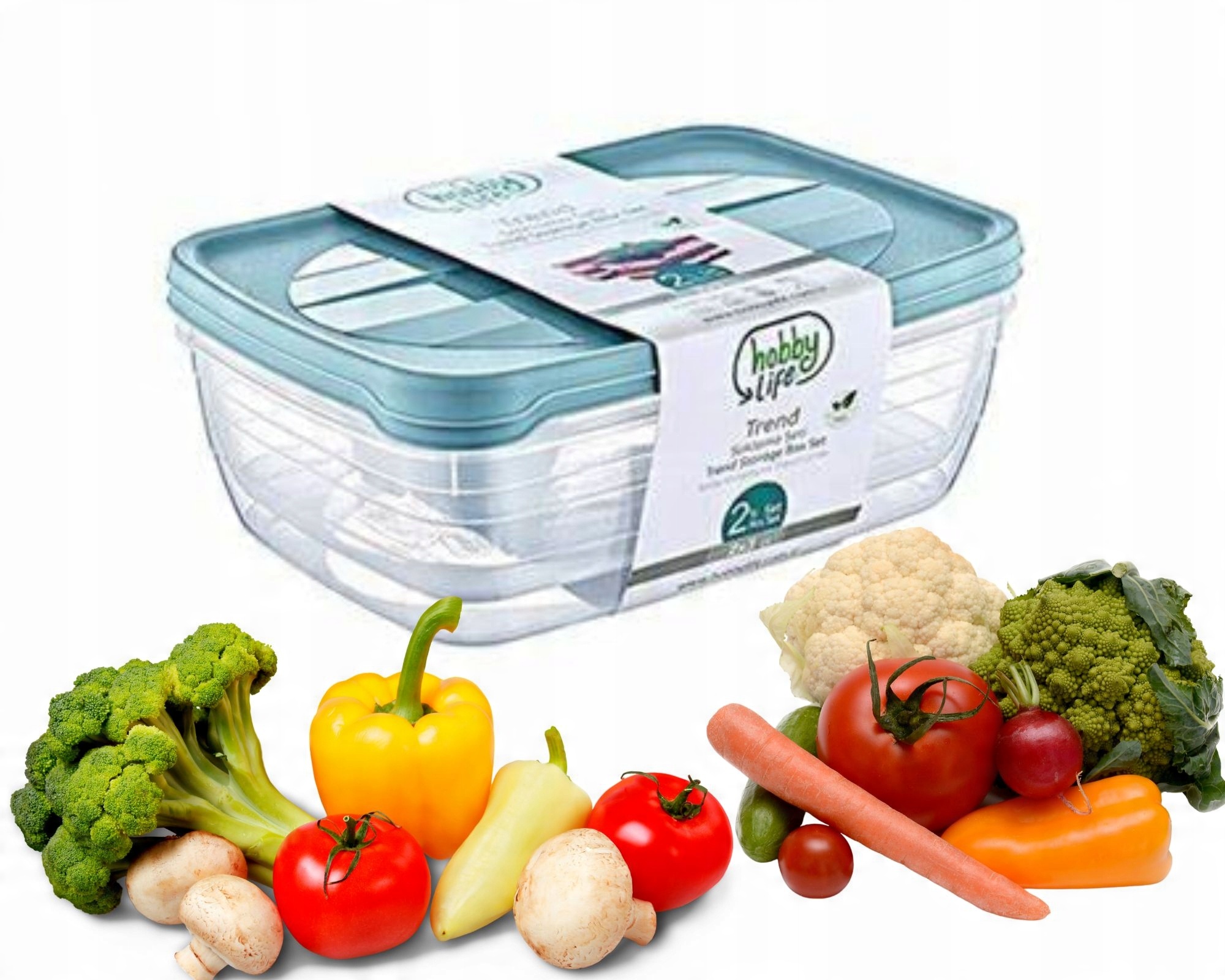 

Pojemnik Na Żywność Zestaw 2 Szt 3L 3000ML Komplet