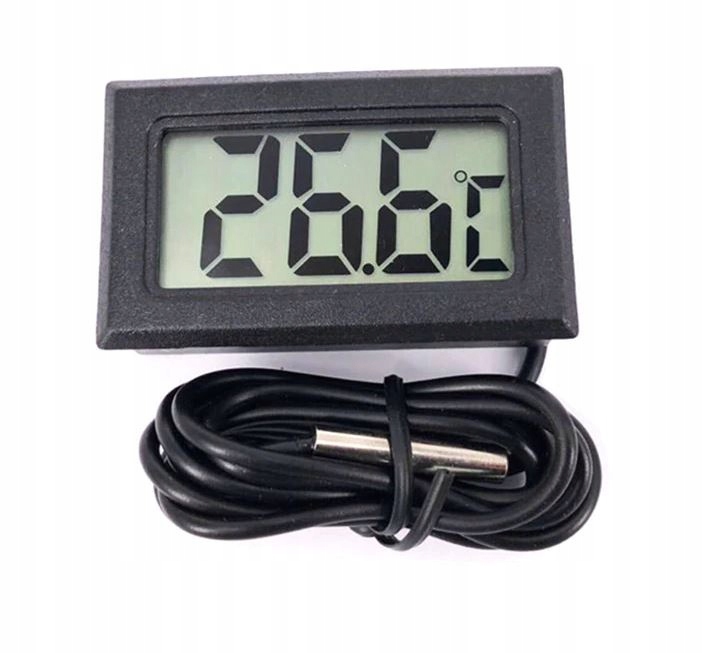 B064 TERMOMETR Z SONDĄ WYŚWIETLACZ LCD CO PIEC Waga produktu z opakowaniem jednostkowym 0.25 kg