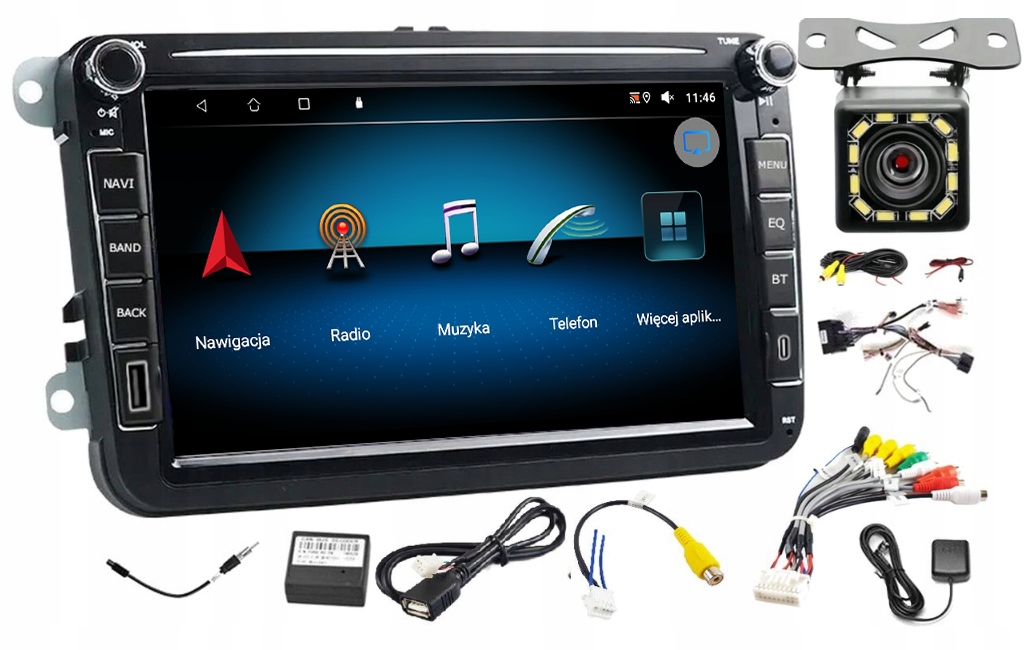 Rádio Navigácia Gps Andorid Seat Altea 2004-2015 Wifi Usb 6GB 128GB