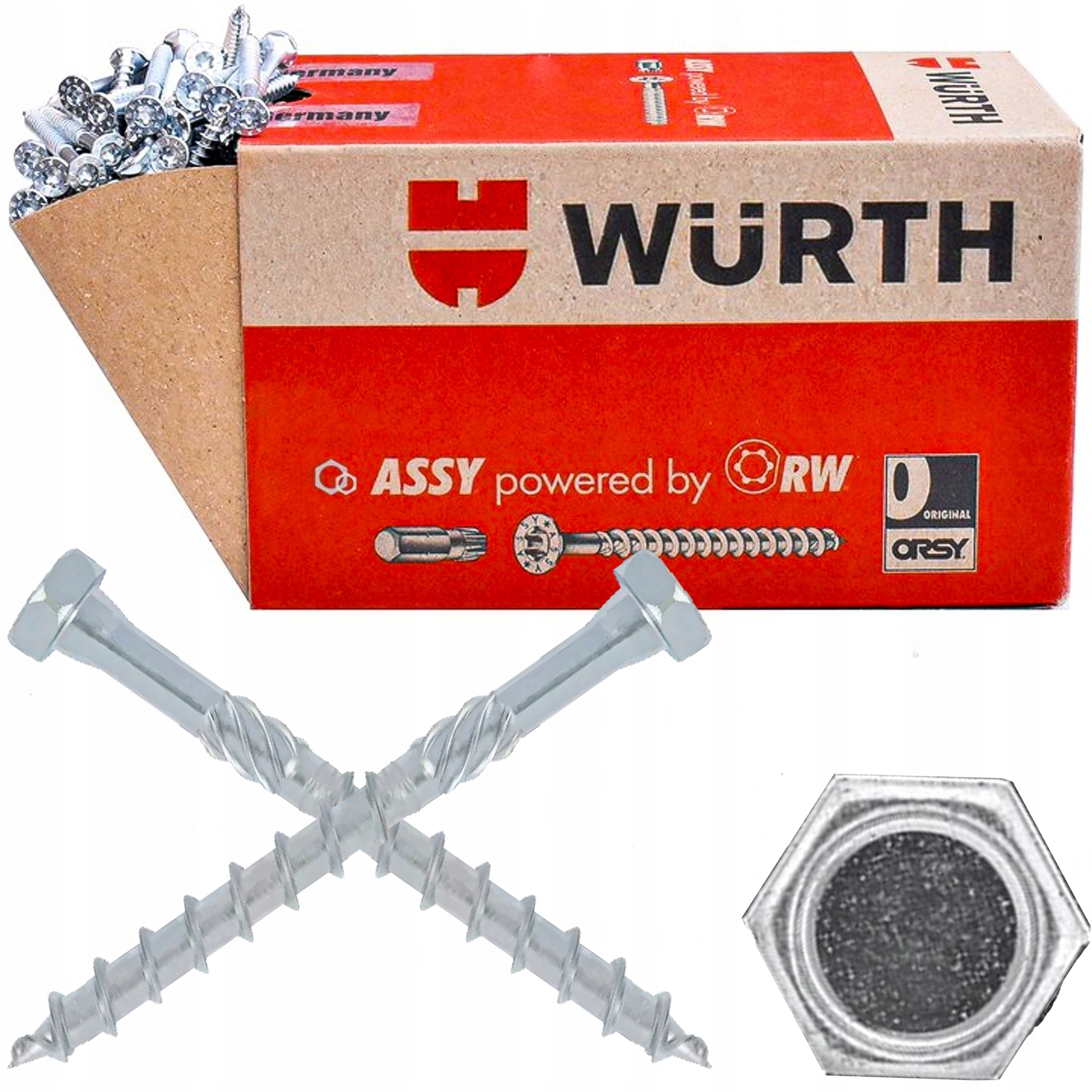 Univerzální šrouby do dřeva Assy 8X220/100 75ks Wurth