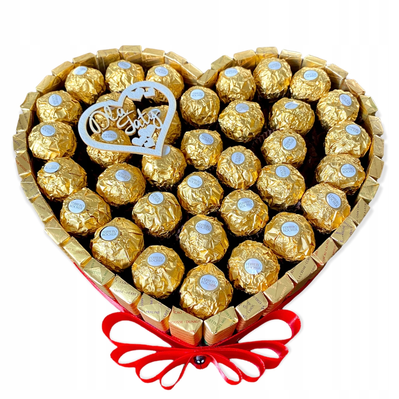 Duże Serce Słodki dla Taty na Urodziny, dzień Ojca Merci Ferrero