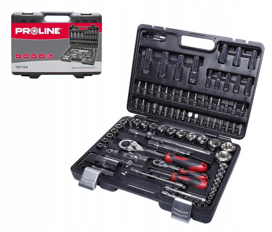 Proline набір торцевих ключів 94шт валізу