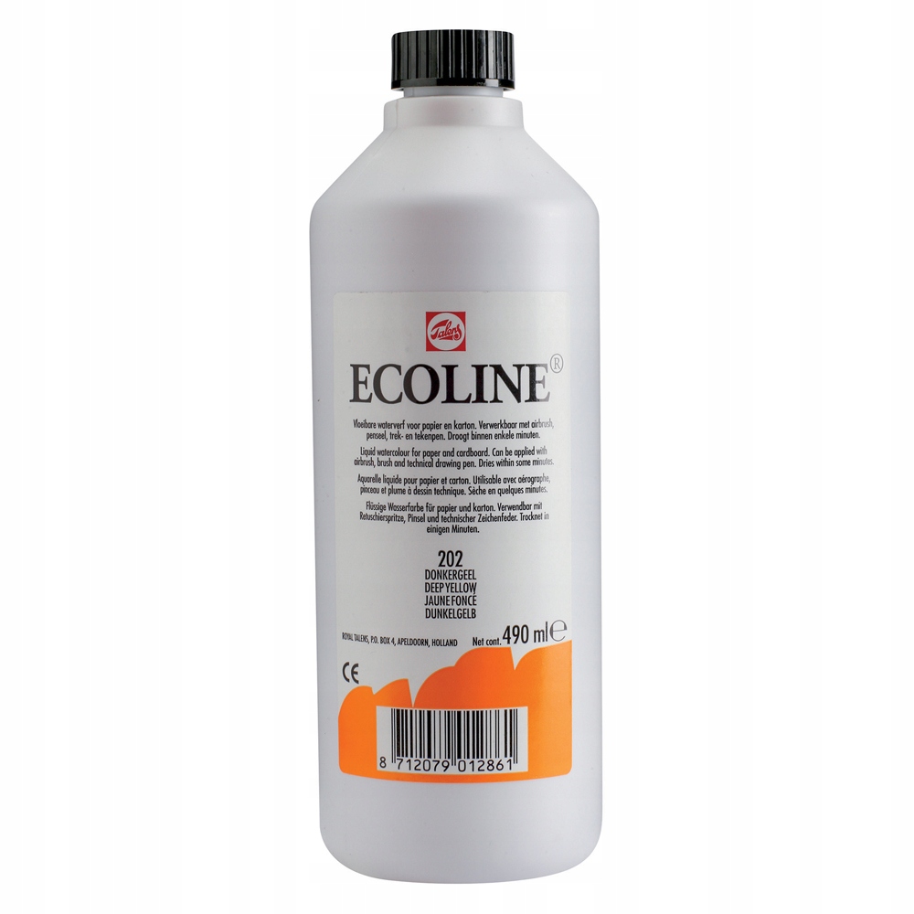 Talens Ecoline barva akvarel kapalina 490ml 202 d yel