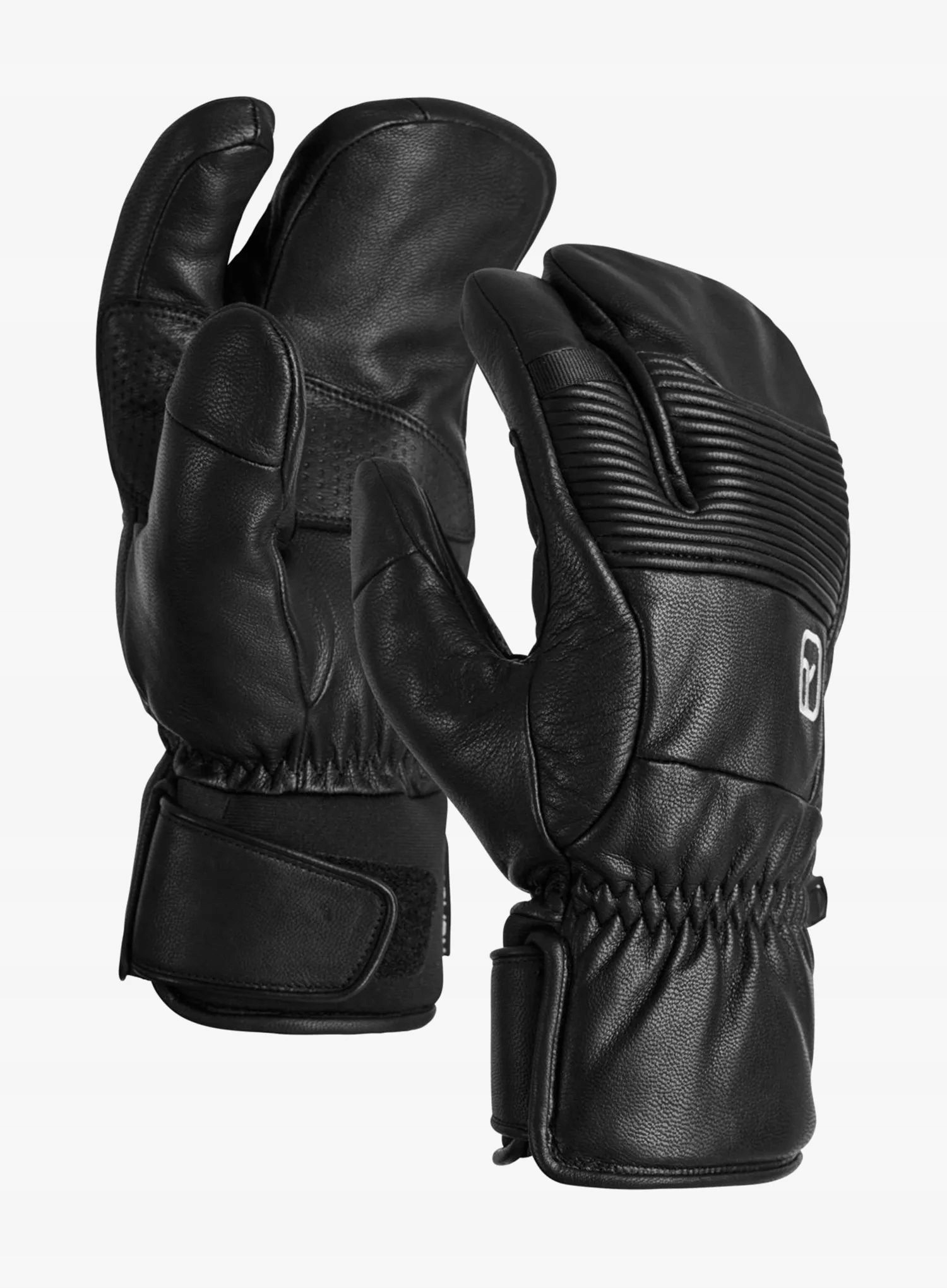 Rękawice narciarskie Ortovox Full Leather 3 Finger Glove black raven L