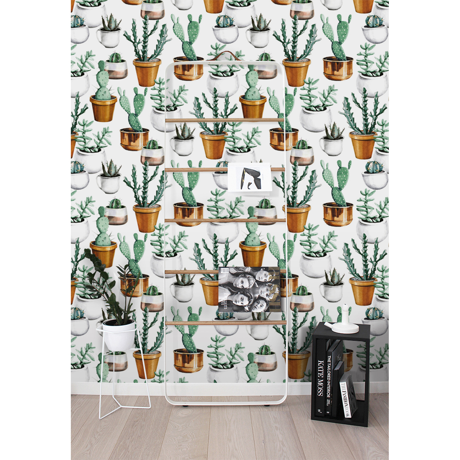 

Fototapeta do sypialni Rośliny akwarela 250x250 cm