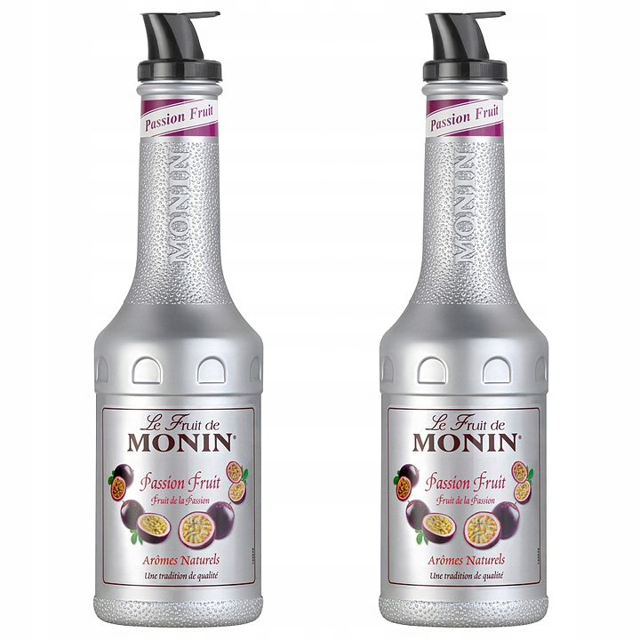 2x Syrop do koktajli Monin Puree Passion Fruit Przecier Marakuja 1000 ml