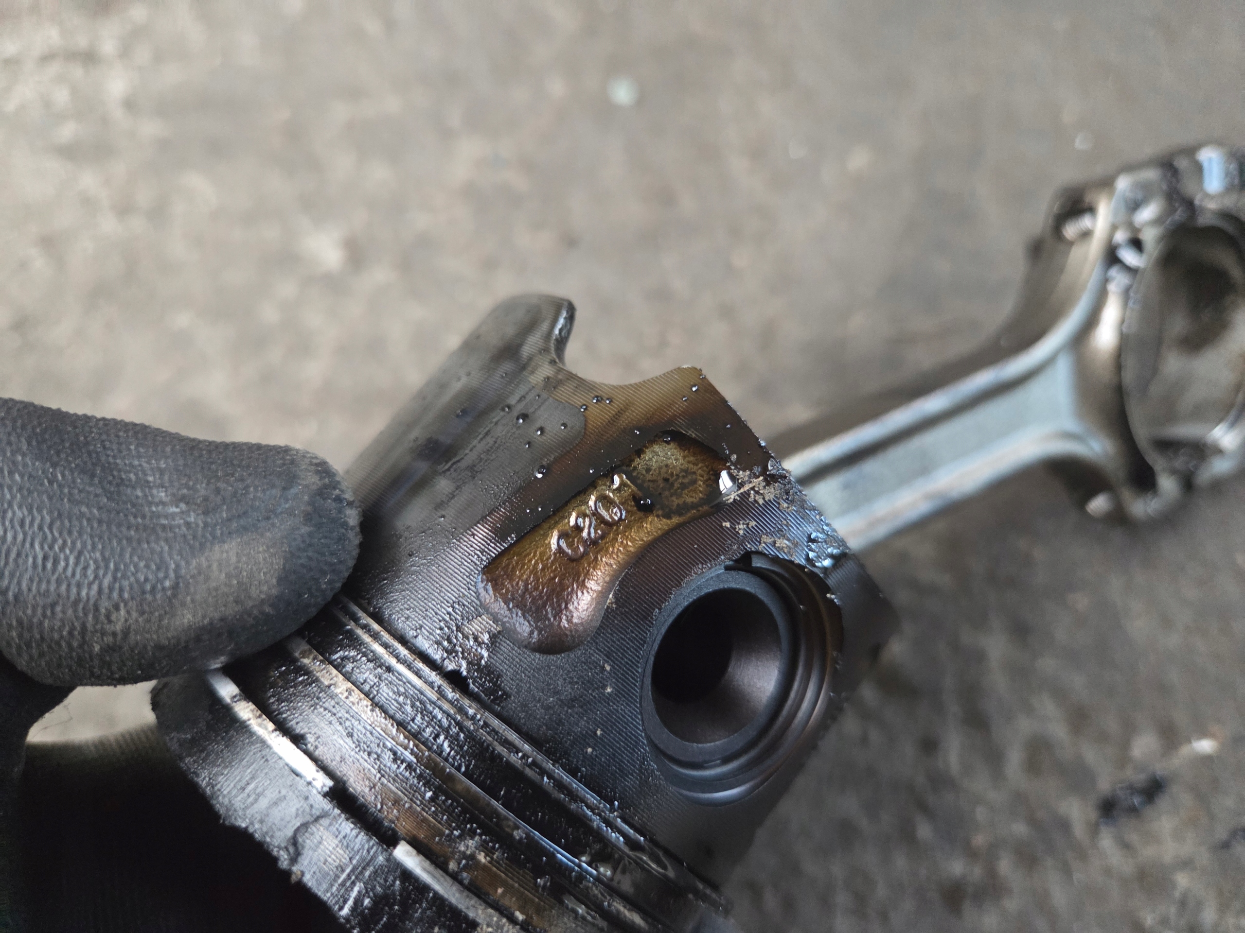piston with connecting rod opel 1.3 C201
