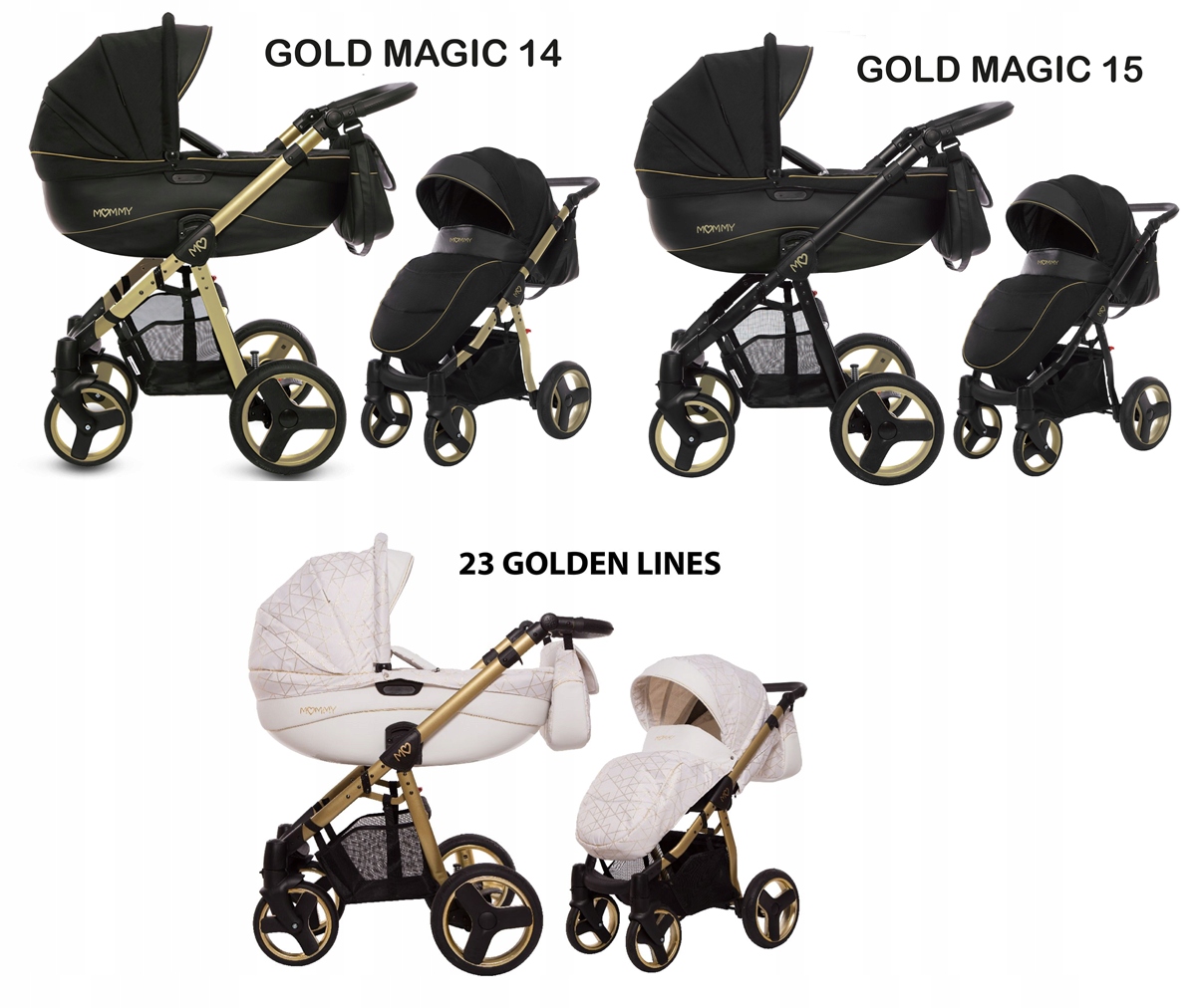 BABYACTIVE MOMMY GOLD MAGIC wózek 2w1 @ Marka BABYACTIVE