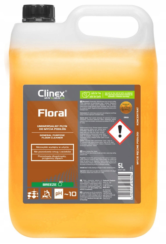

Clinex Floral Breeze Płyn Do Mycia Posadzek 5L
