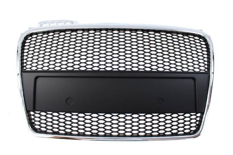 Gril Audi A4 B7 Rs-style Chrome-black 05-08