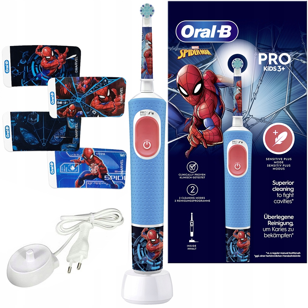 Oral-b Vitality Pro Szczoteczka Elektryczna Do Zębów Dla Dzieci Spiderman