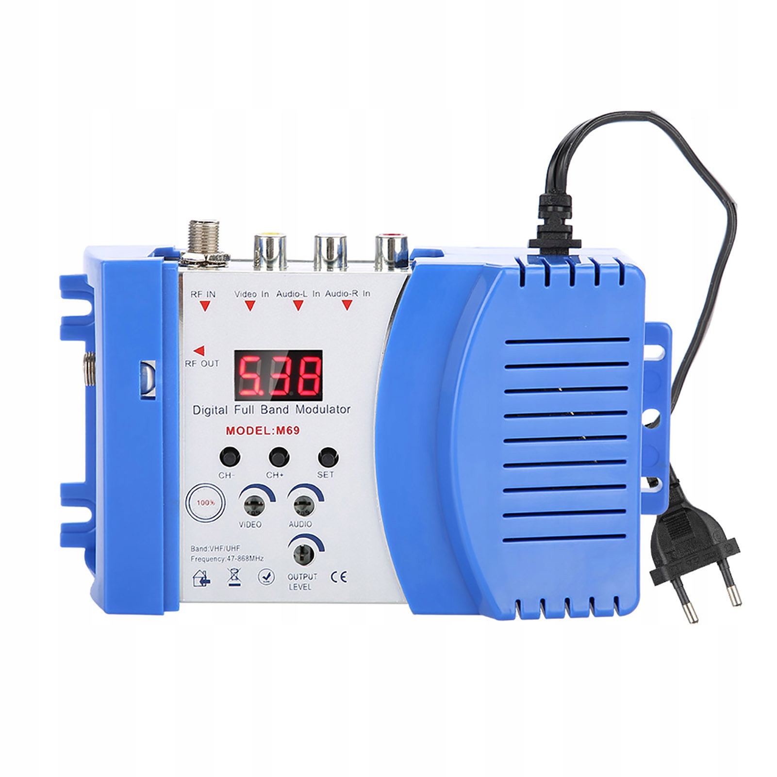 Modulator RF AVRF Konwerter AVTV VHF UHF 230V EU