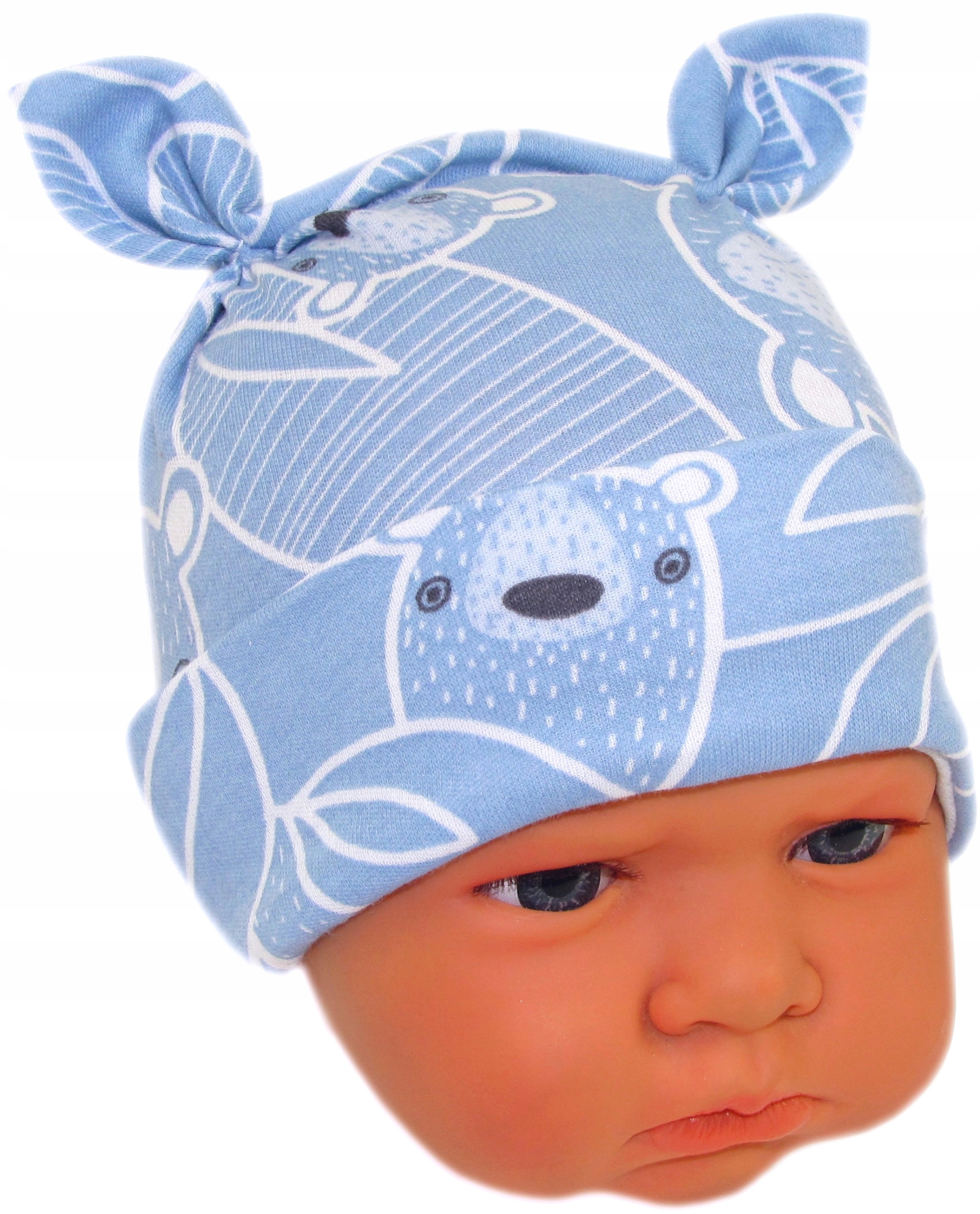 

Czapka Niemowlęca Niewiązana r.38-40cm Misie /42/