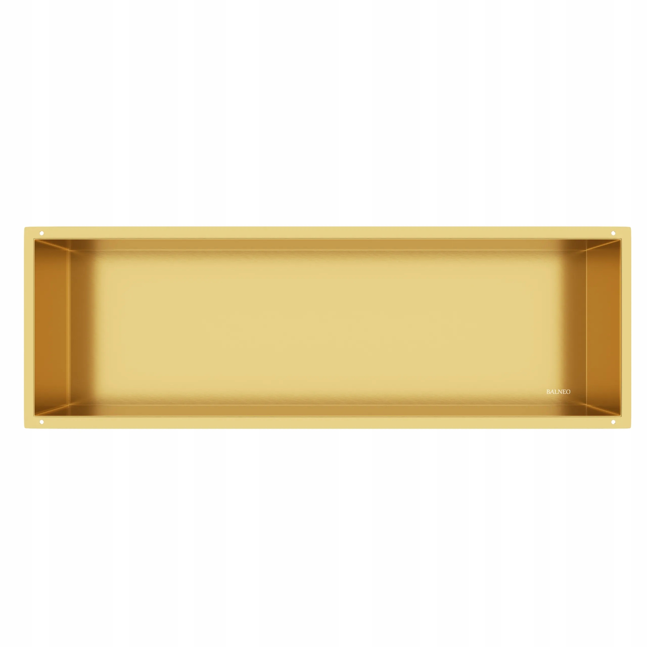 Balneo Bezrámová Vstavaná Polica 90x30x10 cm Gold Wall-box No Rim