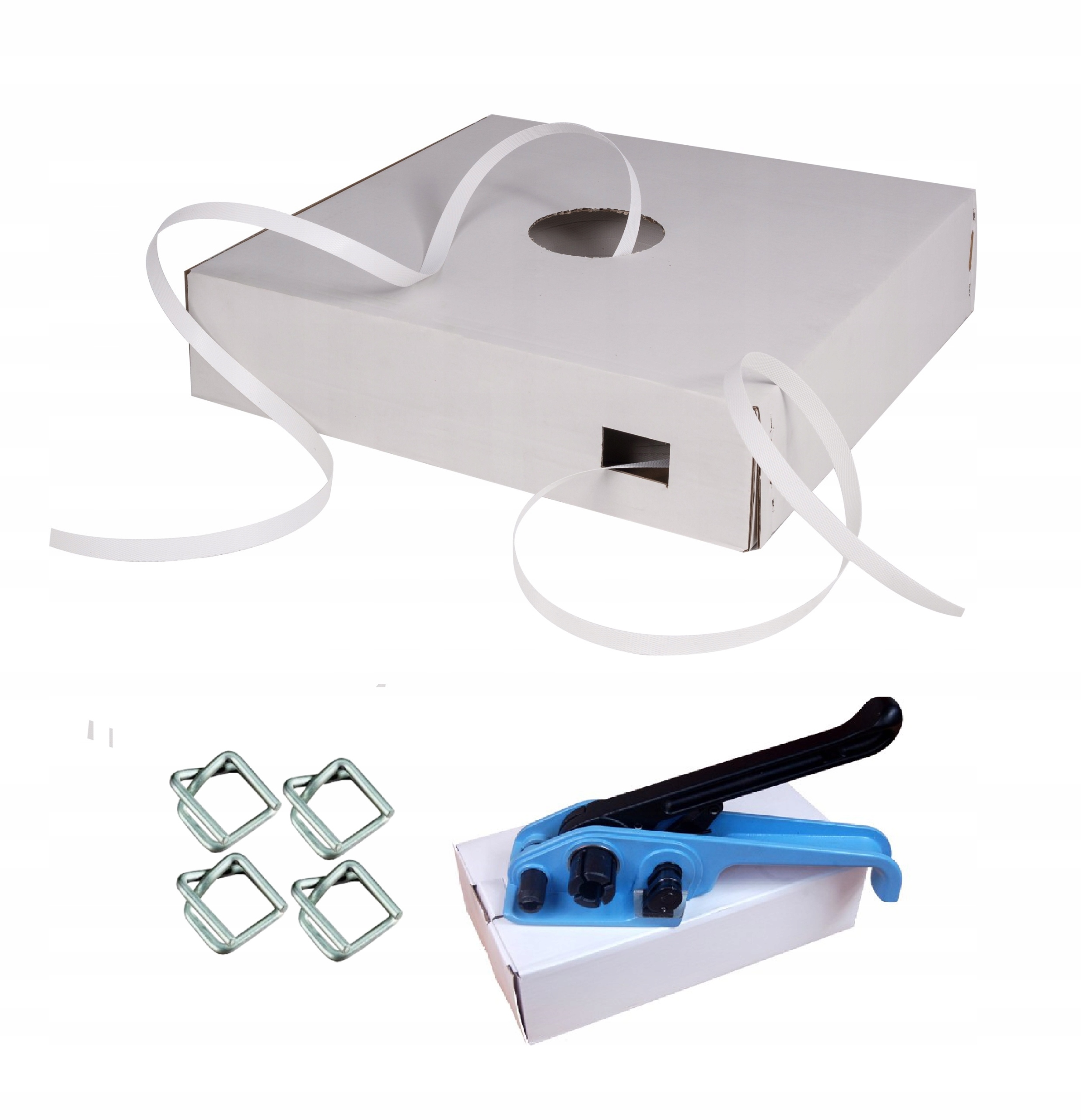 Sada Pro Spojování Balíkových Palet 12 MM Páska Spony Napínák