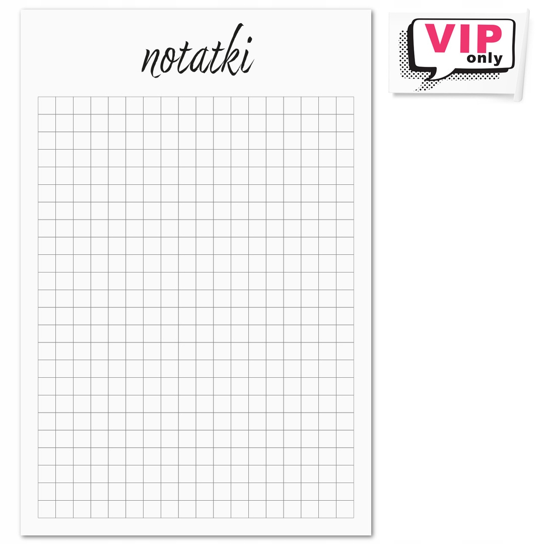 

Notatnik magnetyczny 10x15cm 50k w kratkę Magnes