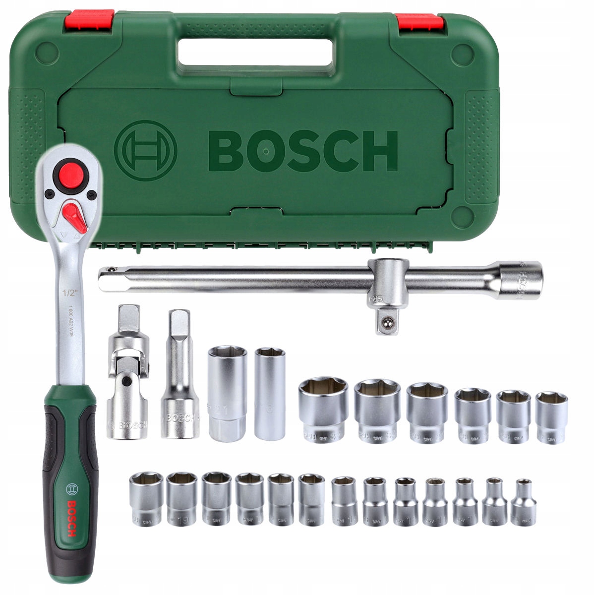 Bosch 25-częściowy zestaw Nasadek z Grzechotką 1/2" 1600A02Z9F