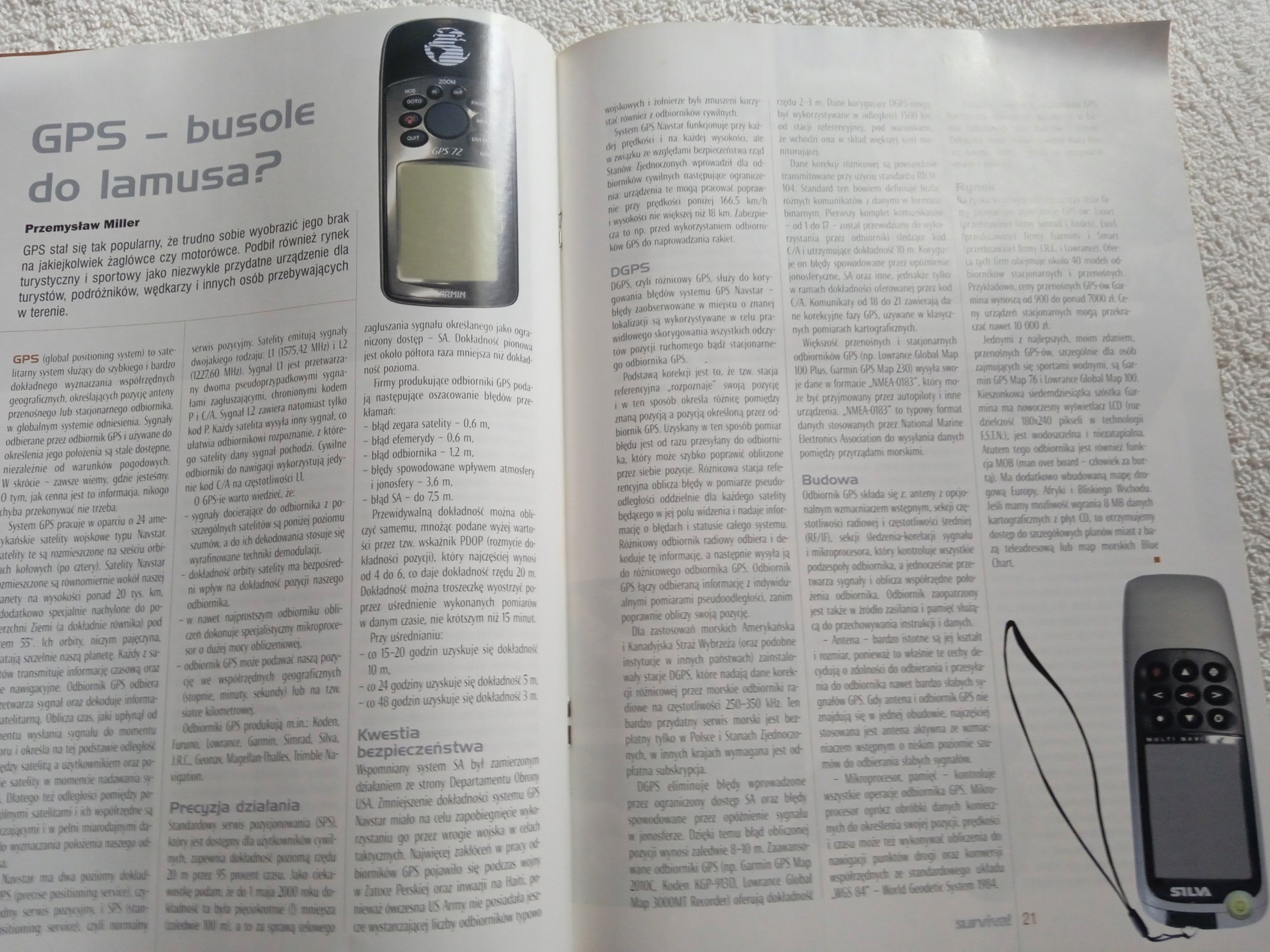 Miesięcznik Survival, nr 3 / 2003. Język publikacji polski