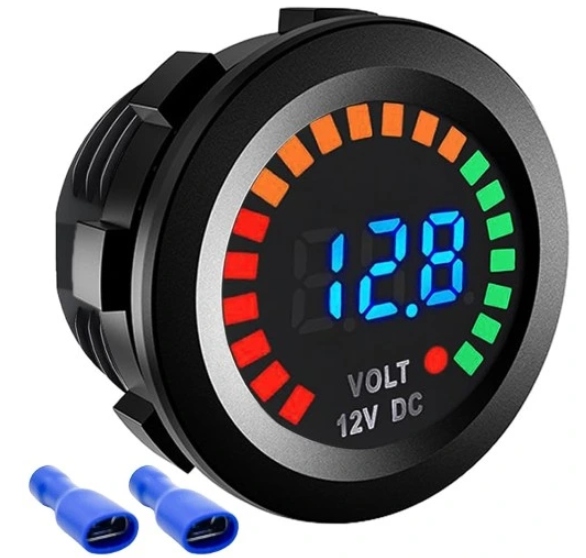 Woltomierz cyfrowy Souky miernik akumulatora -12 V