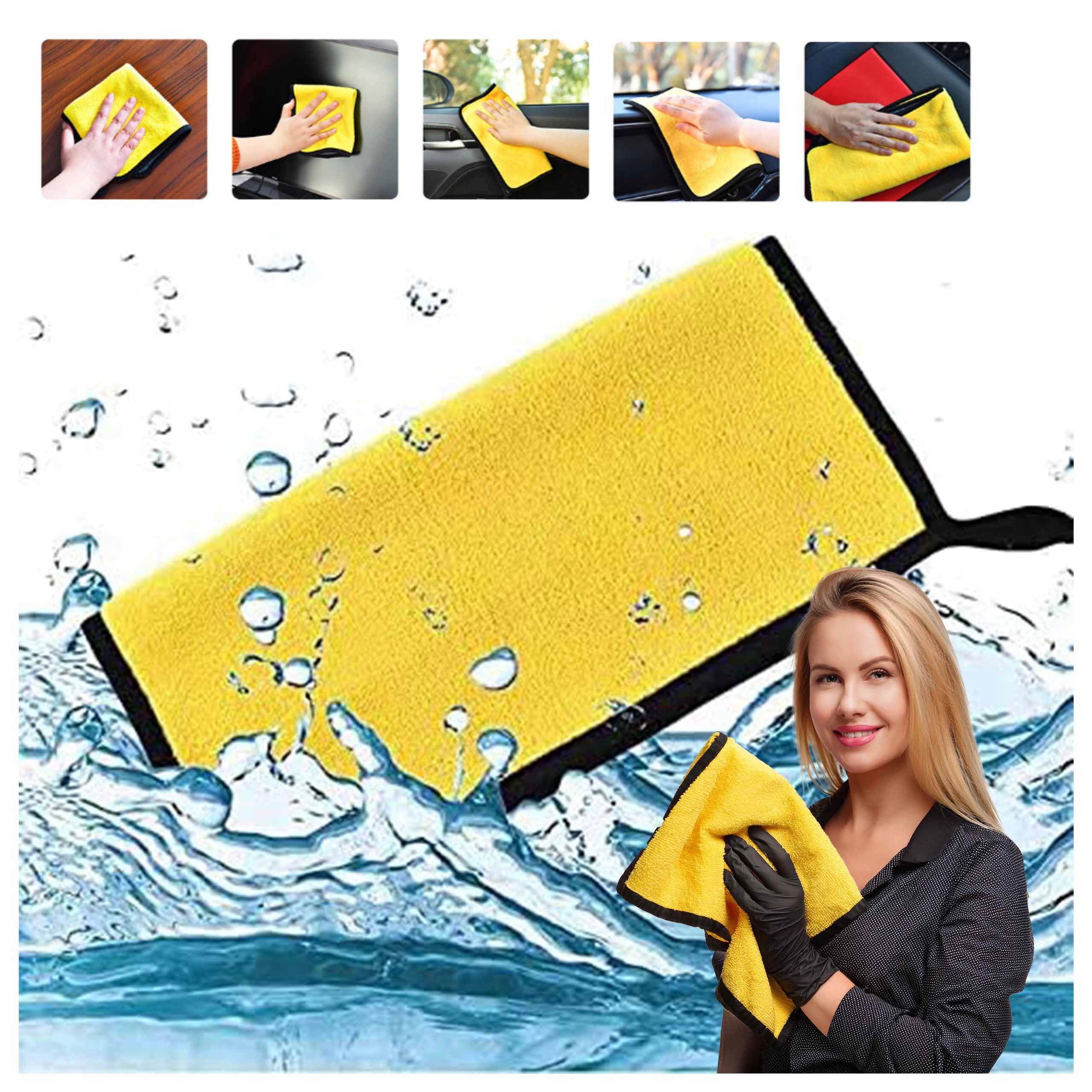 Magiczna Ścierka Ściereczka Bezsmugowa Z Mikrofibry Do Domu Samochodu Auta