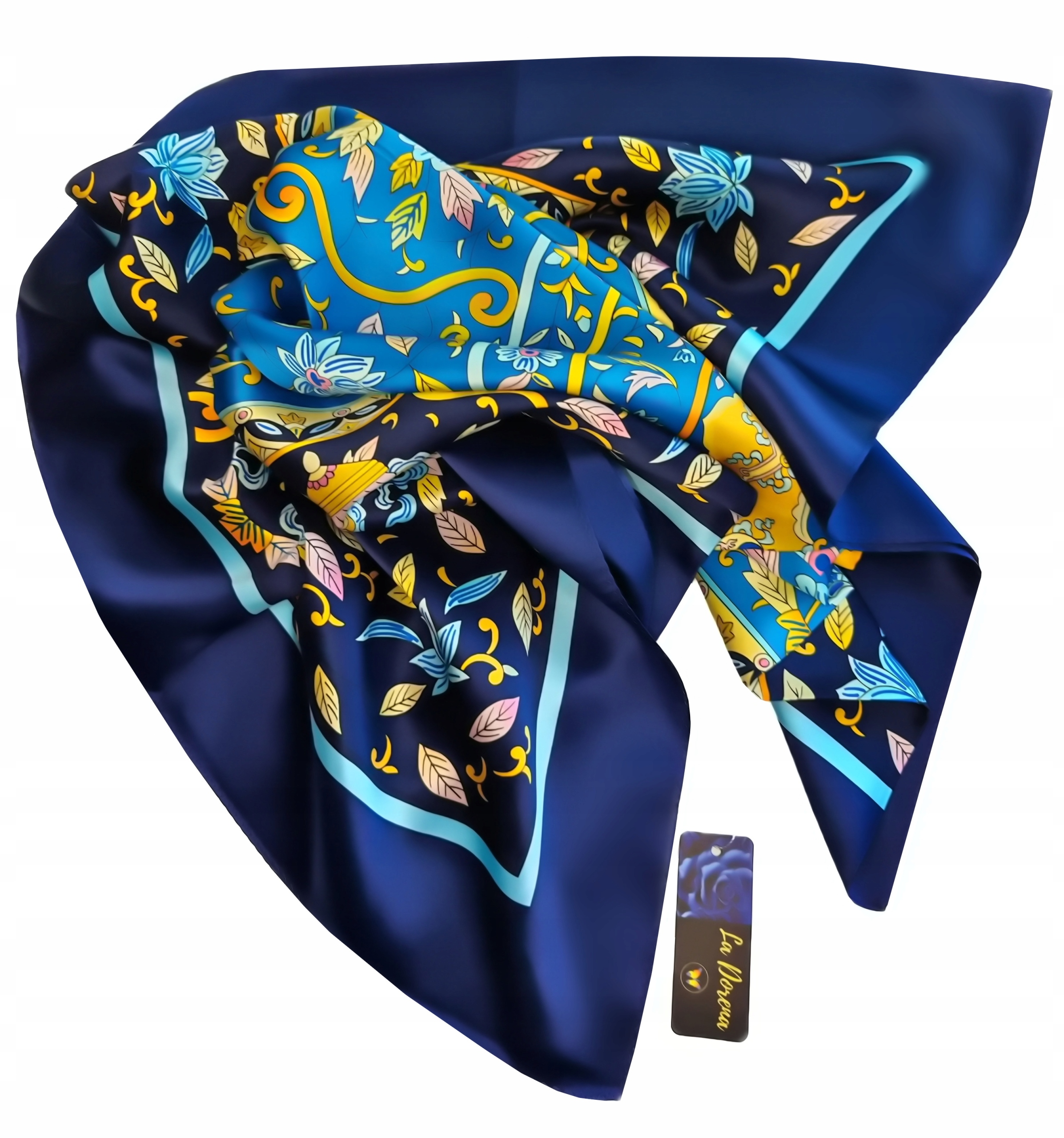 APASZKA JEDWABNA CHUSTA JEDWAB NATURALNY MORWOWY 100% JAKOŚĆ PREMIUM HQ