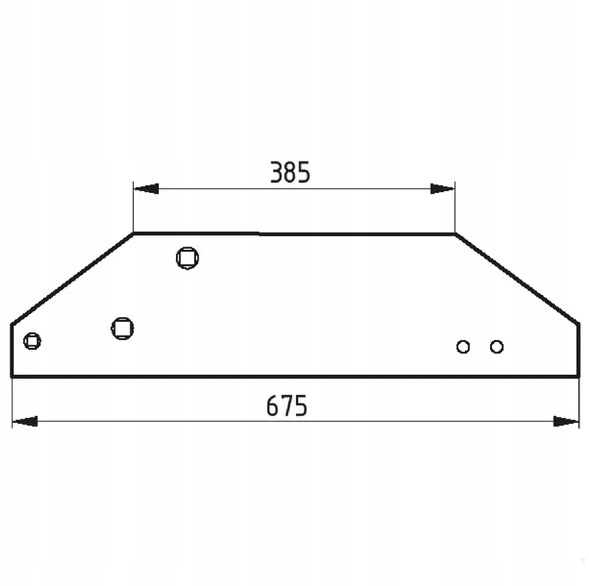 063601 Płoza długa trapezowa Kverneland Mølbro Dania!!! Wysoka Jakość !!! Numer katalogowy części 063601