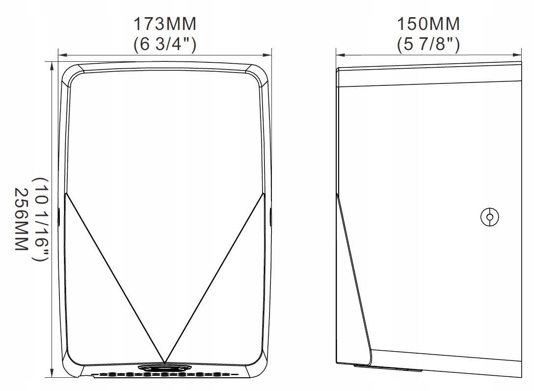 NOWOŚĆ 1850W suszarka do rąk automatyczna 7s STAL EAN (GTIN) 5904555608177