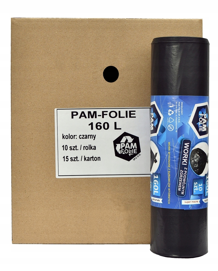 Levně Pytle na odpadky stavební 160L 150 ks velké silné