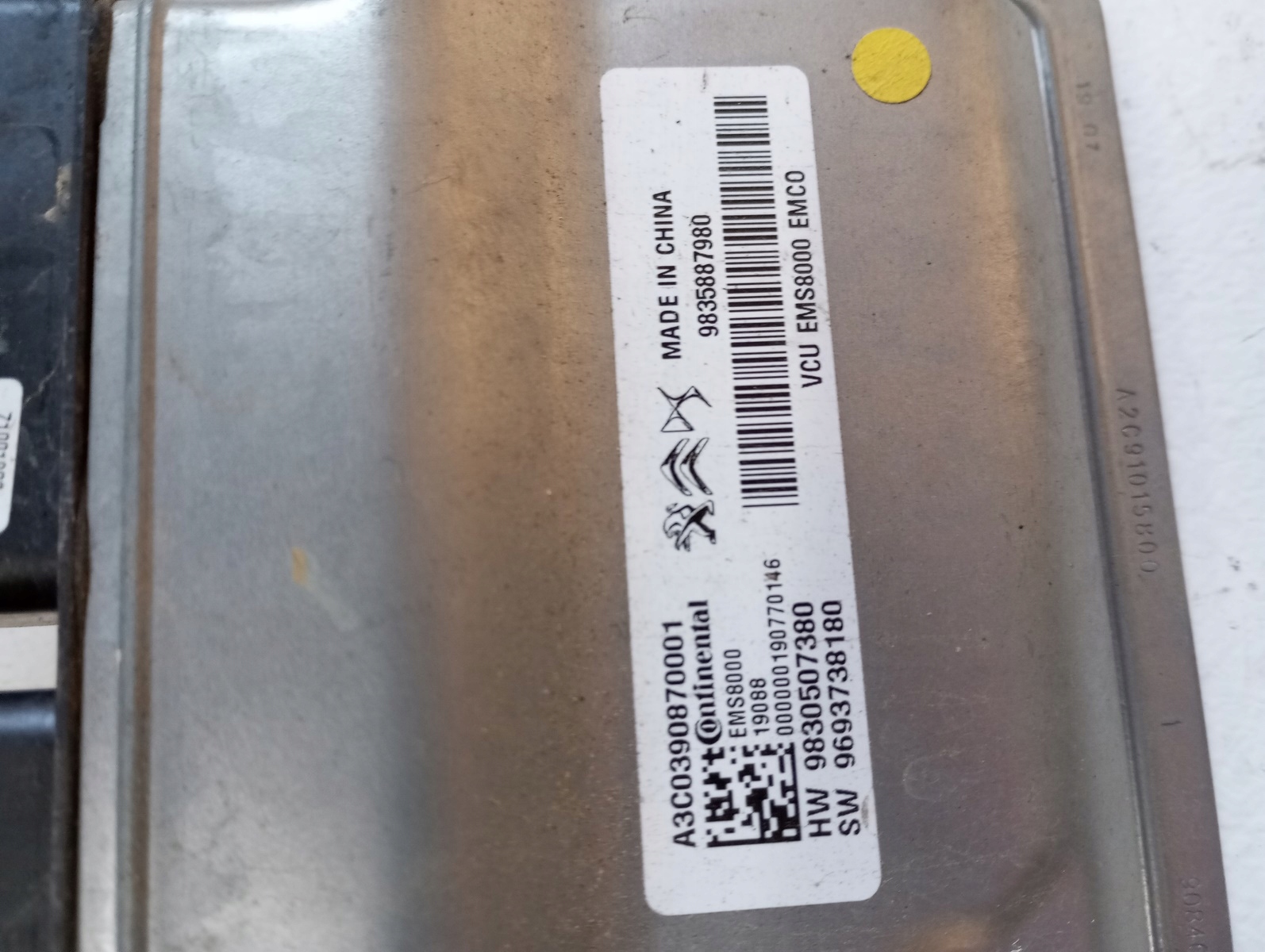 computer PEUGEOT CITROEN 9835887980