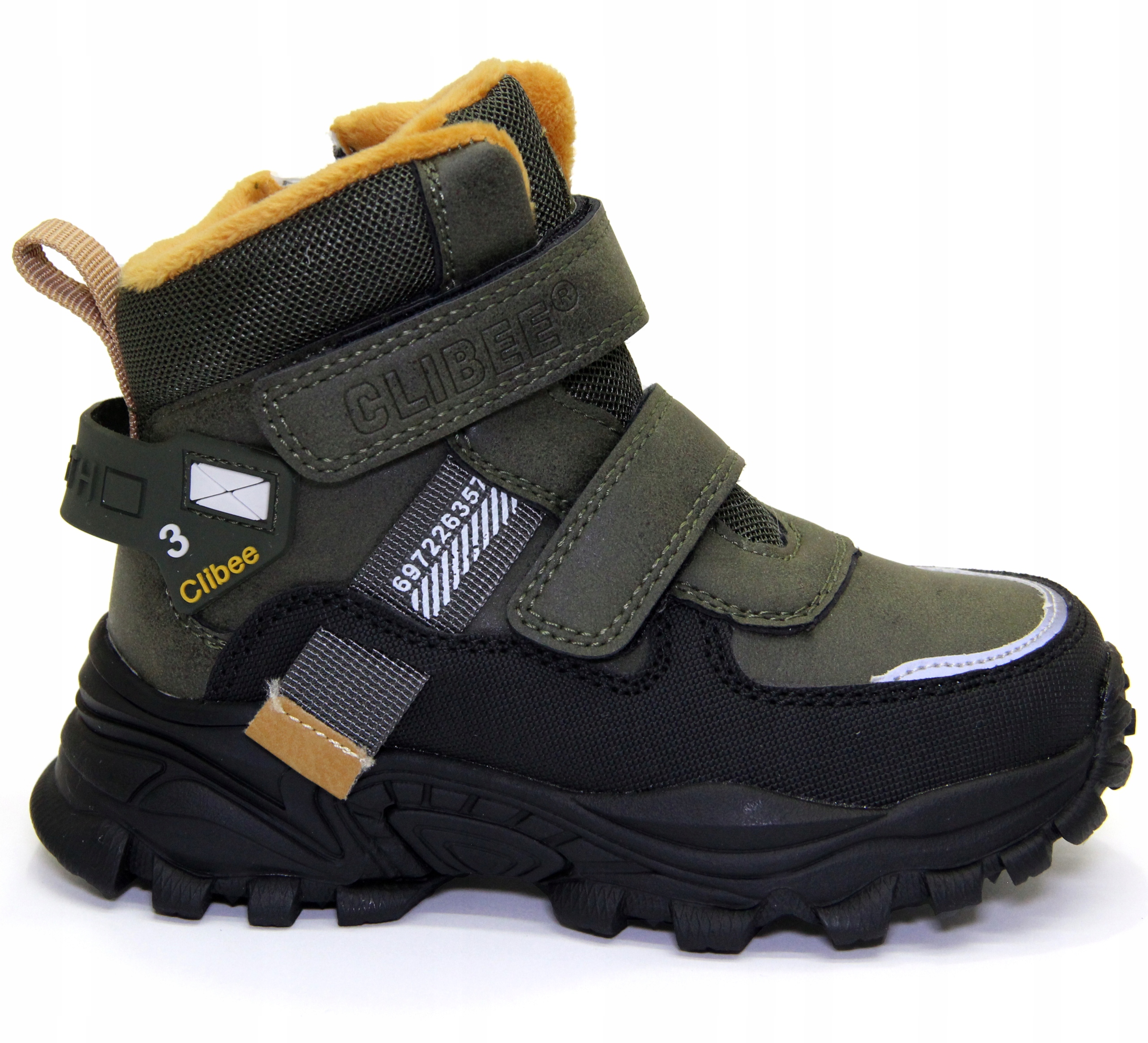 

Śniegowce Kozaki owcza wełna 28/18cm Futro khaki