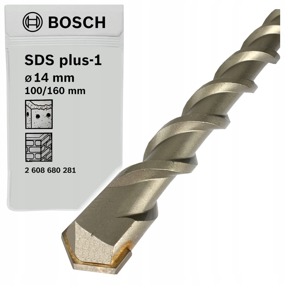 

Wiertło Bosch SDS-Plus 14x100x160 Plus-1 do betonu