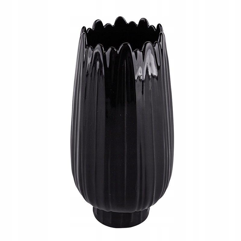 WAZON NA KWIATY GLAMOUR NA PREZENT CZARNY 19CM Marka Altom Design