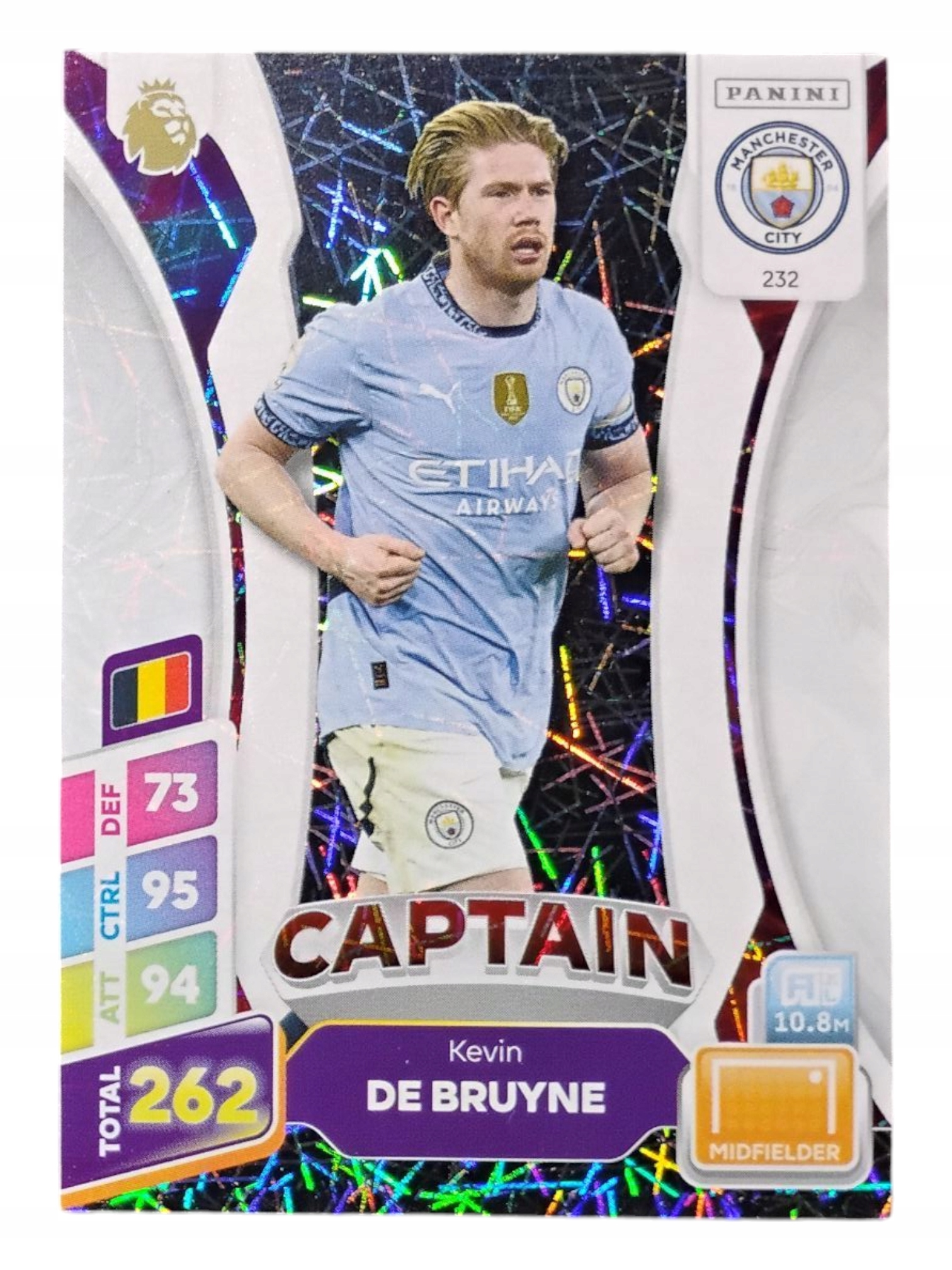 Panini Premier League Plus 2025 Captain Kevin De Bruyne 232 Manchester City