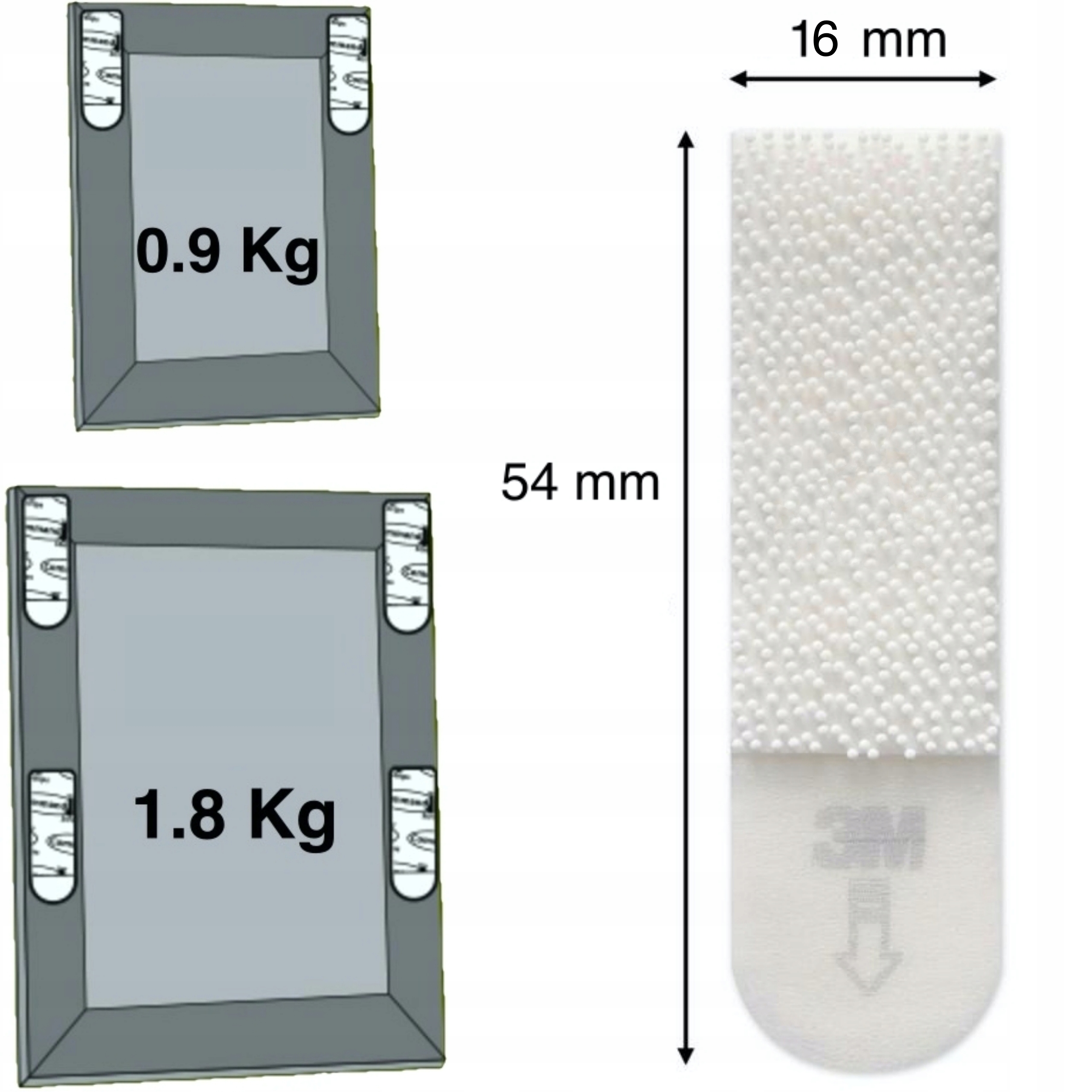 COMMAND RZEPY RAMEK MAŁE 4KPL=8SZT 1,8Kg 17202 Stan opakowania oryginalne
