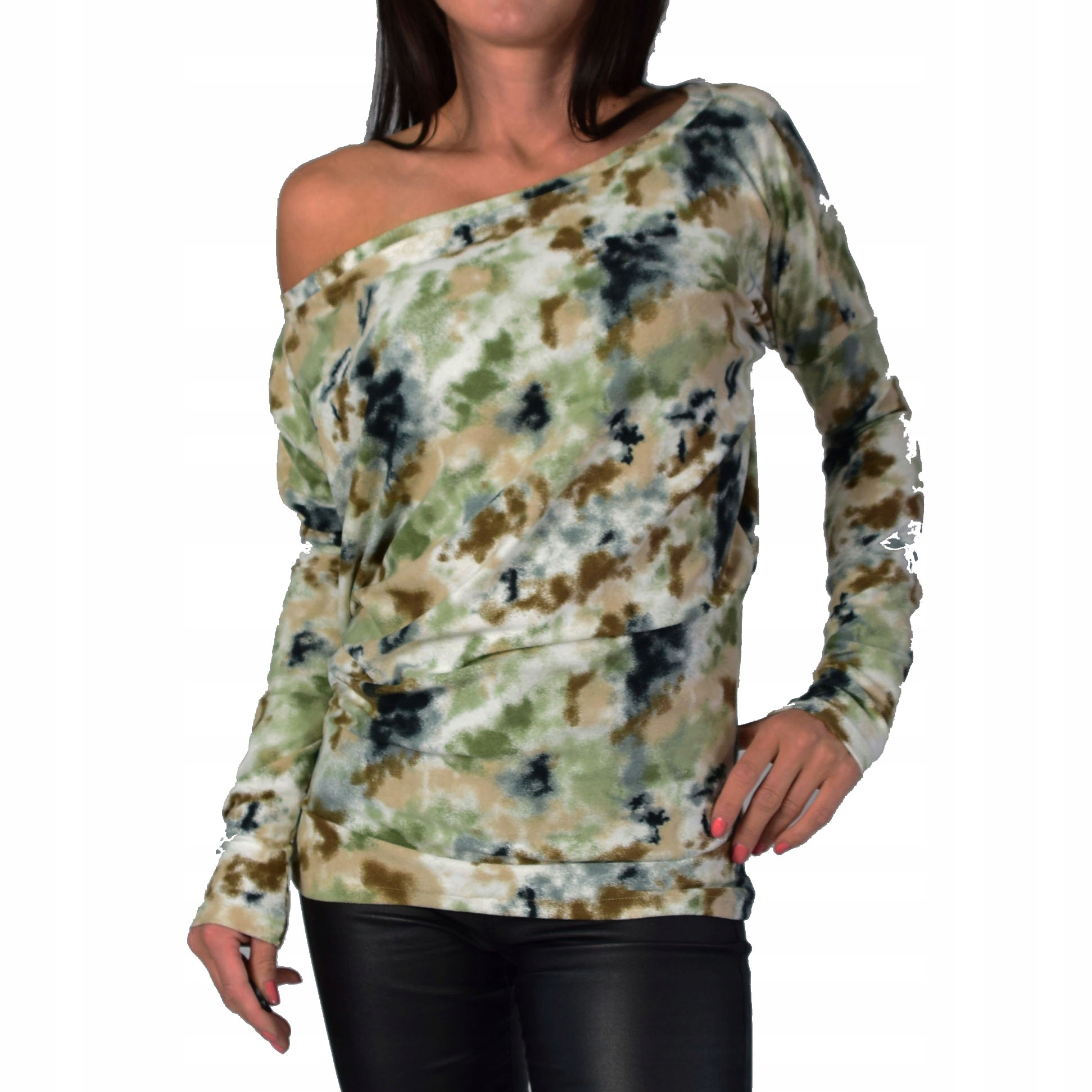 

3XL/4XL Kat wiskoza ramiona welur _ Collibri 1080