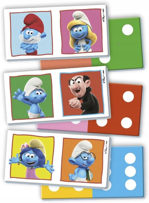 GRA SMERFY 2W1 DOMINO MEMORY Kod producenta 18285