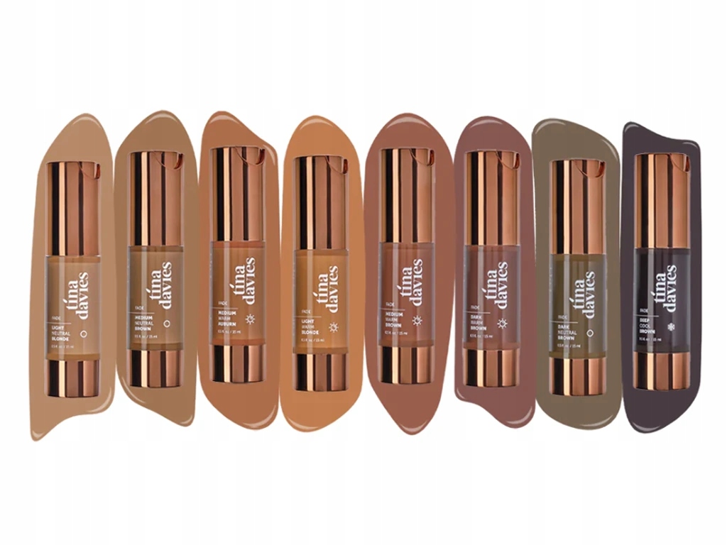Fade Tina Davies Eyebrow Pigment Set 8 x 15ml