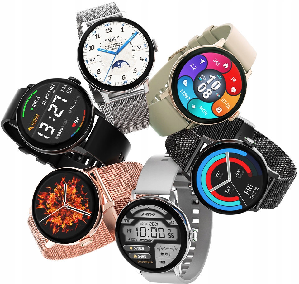 SMARTWATCH ZEGAREK DAMSKI ROZMOWY SMS FB MENU PL + ŁADOWARKA 1A GW330 Model DT2