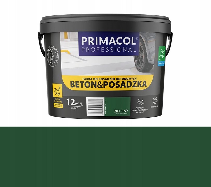 Farba do Podłoży Betonowych Primacol Farba Beton Posadzka 2,2L Zielony